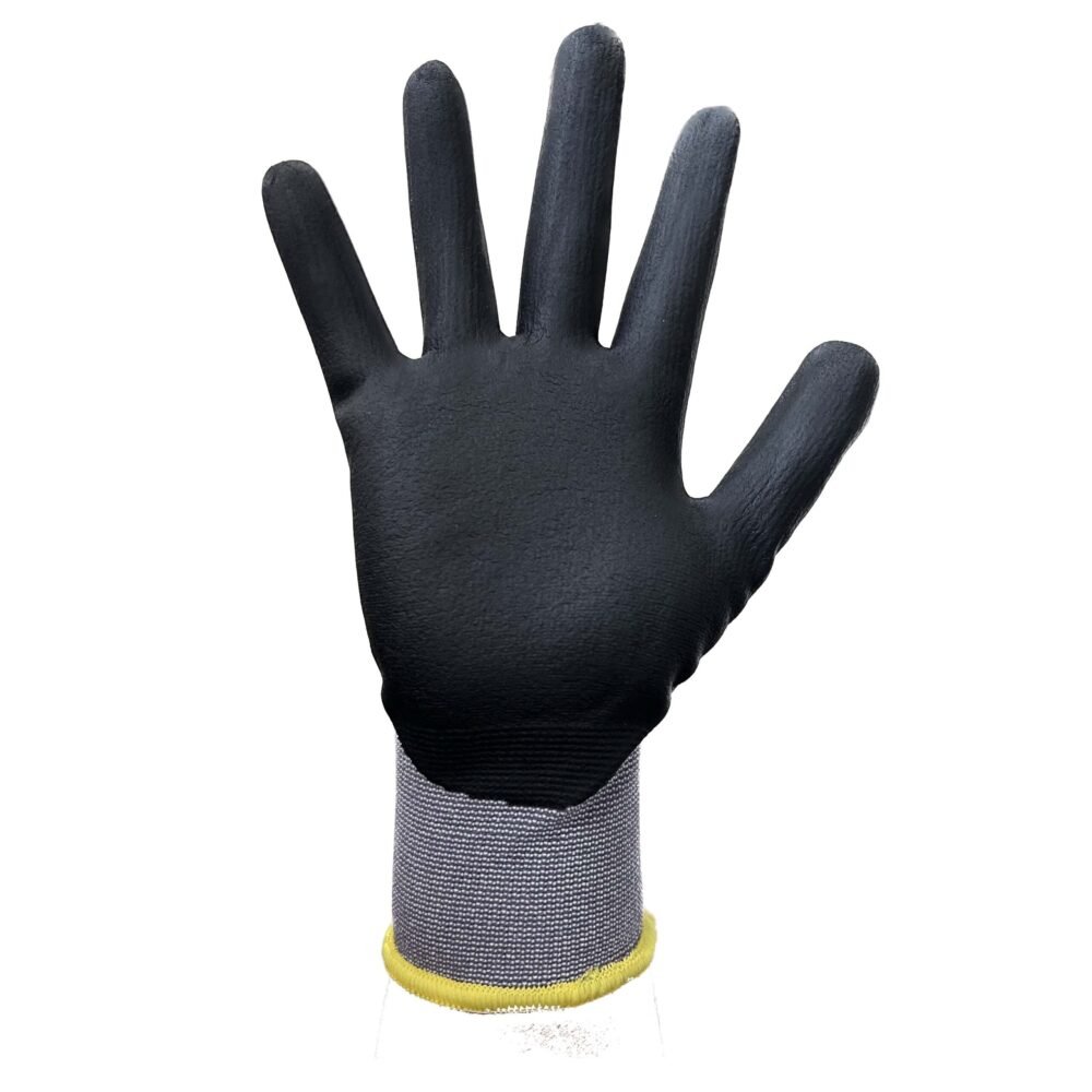 BF11// 15G Nylon&Spandex Glove with Nitrile Coated MicroFoam Grip on Palm & Fingers - Touchscreen