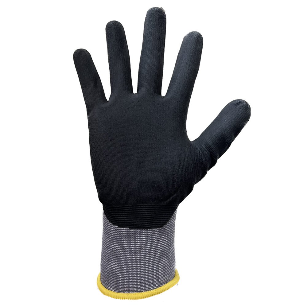BF11-LITE// 15G Ultra Lightweight Nylon/Spandex Glove with Nitrile Coated MicroFoam Grip on Palm & Fingers - Touchscreen