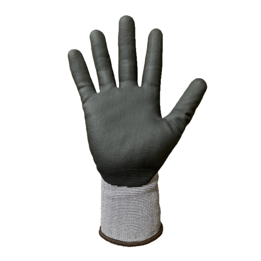 BF11-ESD//Anti-Static 15G Nylon/Spandex/Carbon Glove with Nitrile Coated MicroFoam Grip on Palm & Fingers - Touchscreen