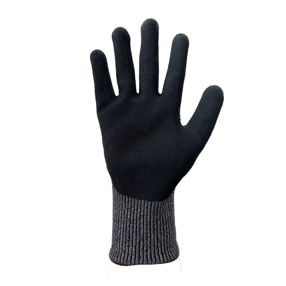 15NS-F//15G CUT-F Glove with Nitrile Coated Sandy Grip on Palm & Fingers