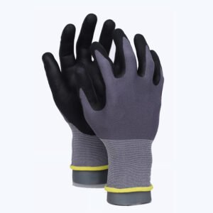 BF11// 15G Nylon&Spandex Glove with Nitrile Coated MicroFoam Grip on Palm & Fingers - Touchscreen