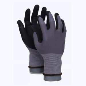 BF11-LITE// 15G Ultra Lightweight Nylon/Spandex Glove with Nitrile Coated MicroFoam Grip on Palm & Fingers - Touchscreen