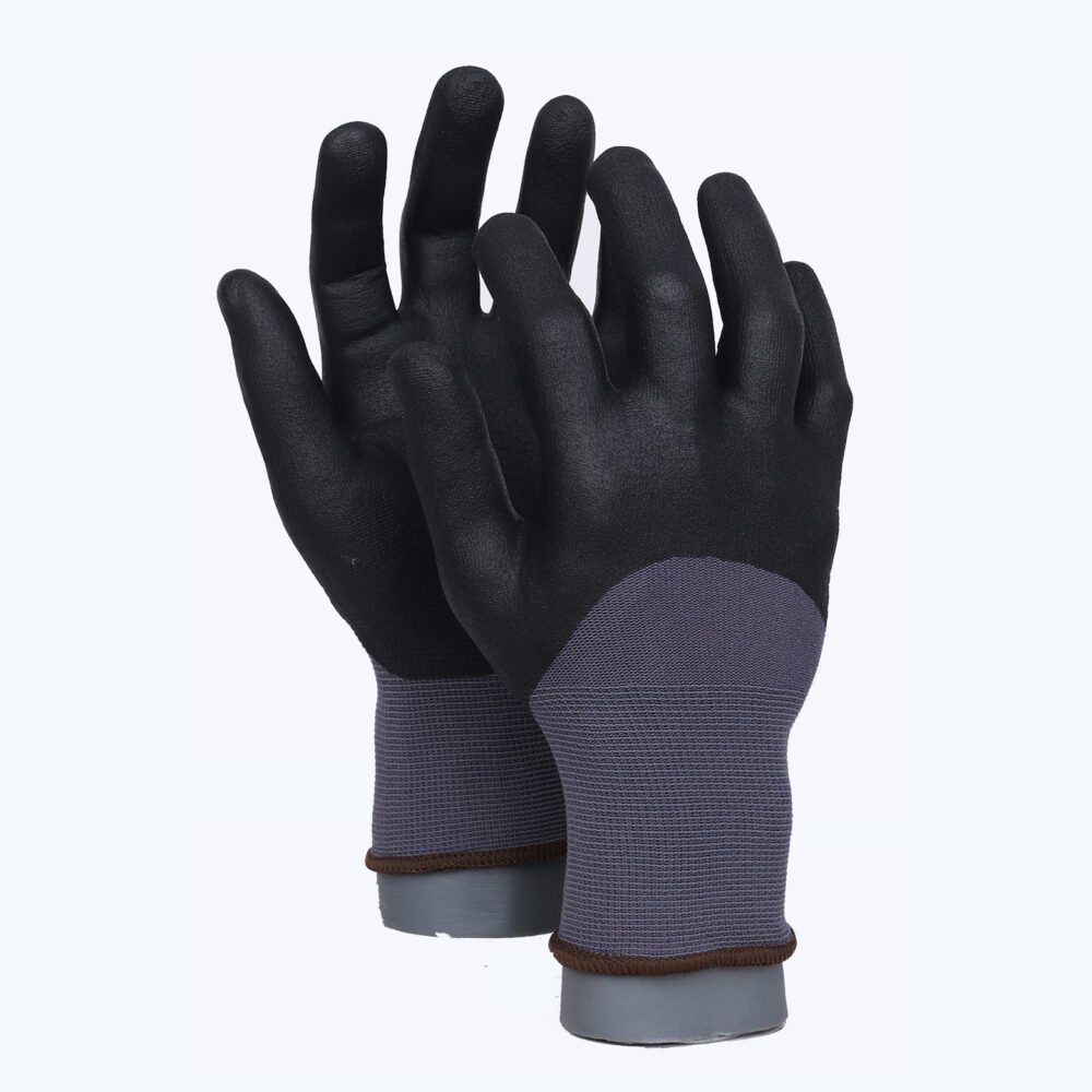 BF13// 15G Nylon&Spandex Glove with Nitrile Coated MicroFoam Grip on Palm, Fingers & Knuckles