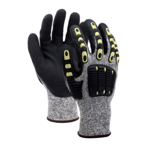 13NS-C-TPR//13G CUT-C Glove with TPR Pad with Nitrile Coated Sandy Grip on Palm & Fingers
