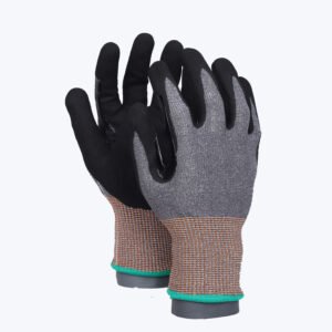 13NS-F//13G CUT-F Glove with Nitrile Coated Sandy Grip on Palm & Fingers