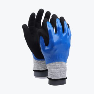 13NSF-C//13G CUT-C Glove with Double-Dipped Nitrile Coated Sandy Grip on Full Hand