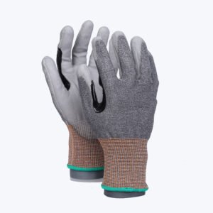 13PU-F//13G CUT-F Glove with Polyurethane Coated Flat Grip on Palm & Fingers