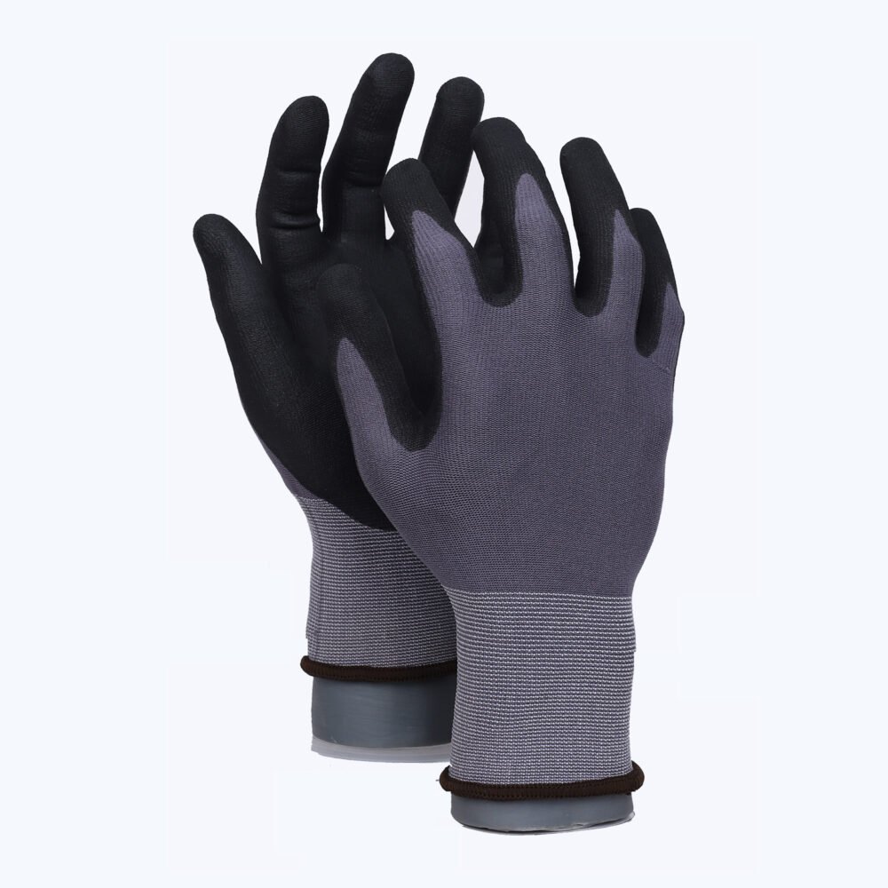 18BF11-LITE// 18G Ultra Lightweight Nylon&Spandex Glove with Nitrile Coated MicroFoam Grip on Palm & Fingers