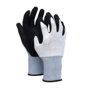18NS//18G Nylon&Spandex Glove with Nitrile Coated Sandy Grip on Palm & Fingers