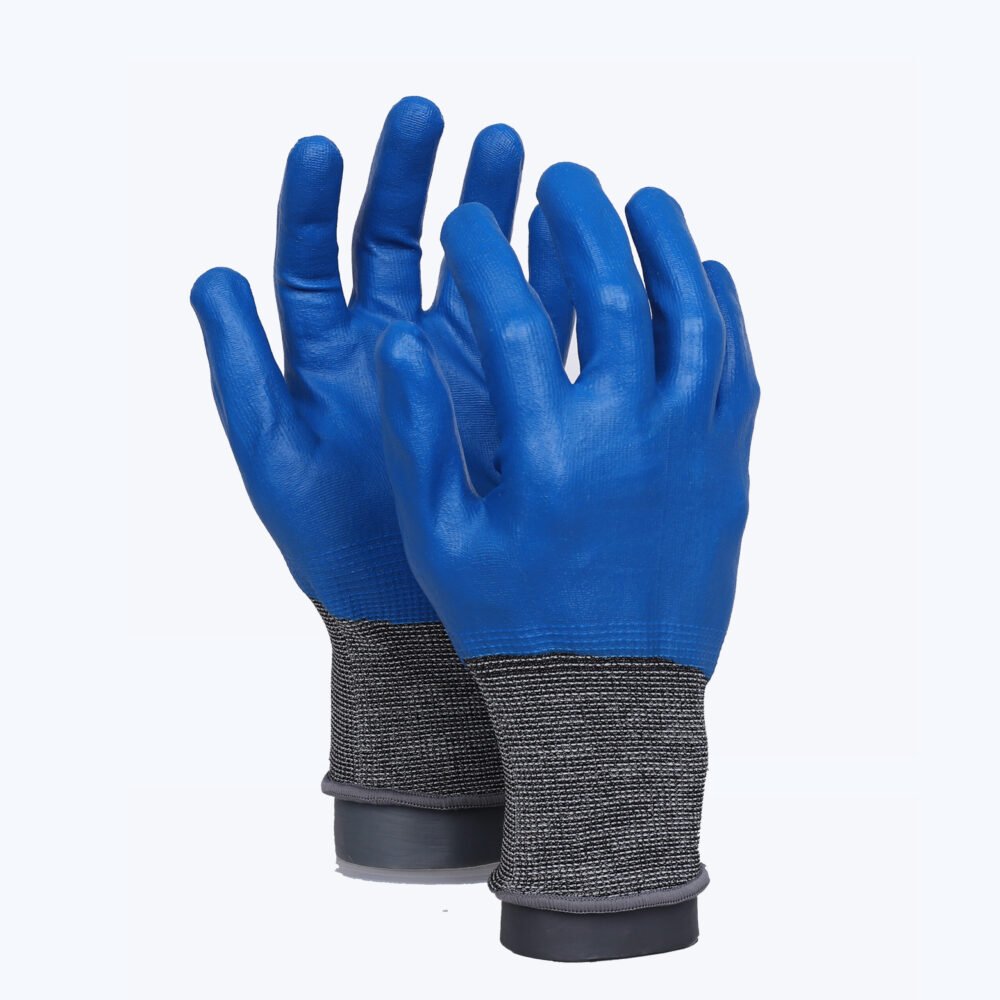 21MFF-D//21G CUT-D Glove with Nitrile Coated MicroFoam Grip on Full Hand