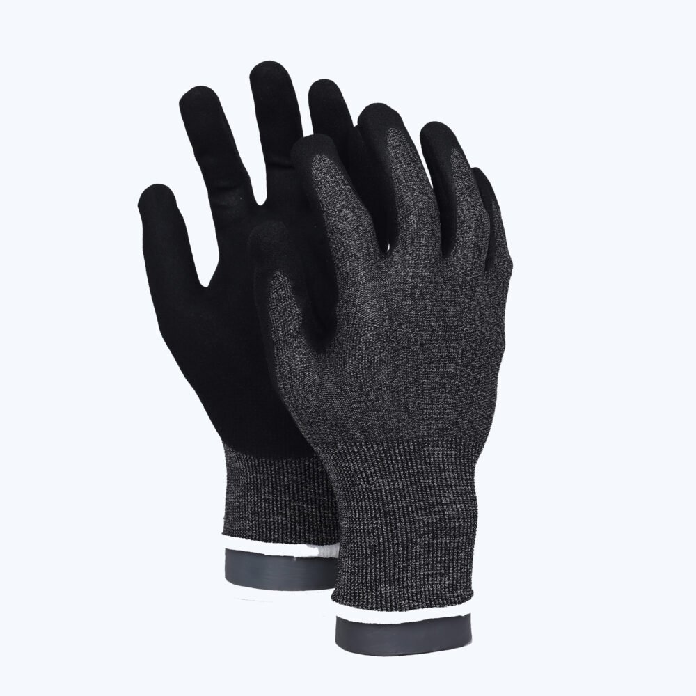 21NS-D//21G CUT-D Glove with Nitrile Coated Sandy Grip on Palm & Fingers