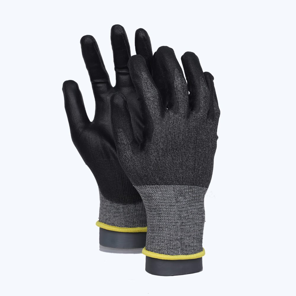 21PU-D//21G CUT-D Glove with Polyurethane Coated Flat Grip on Palm & Fingers