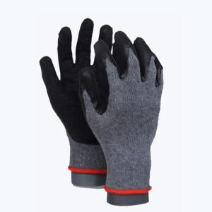 LK21-G LK21-G/B//10G Polycotton Glove with Latex Coated Crinkle Grip on Palm & Fingers