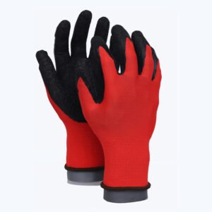 LK51-R/B // 13G Polyester Glove with Latex Coated Crinkle Grip on Palm&Fingers