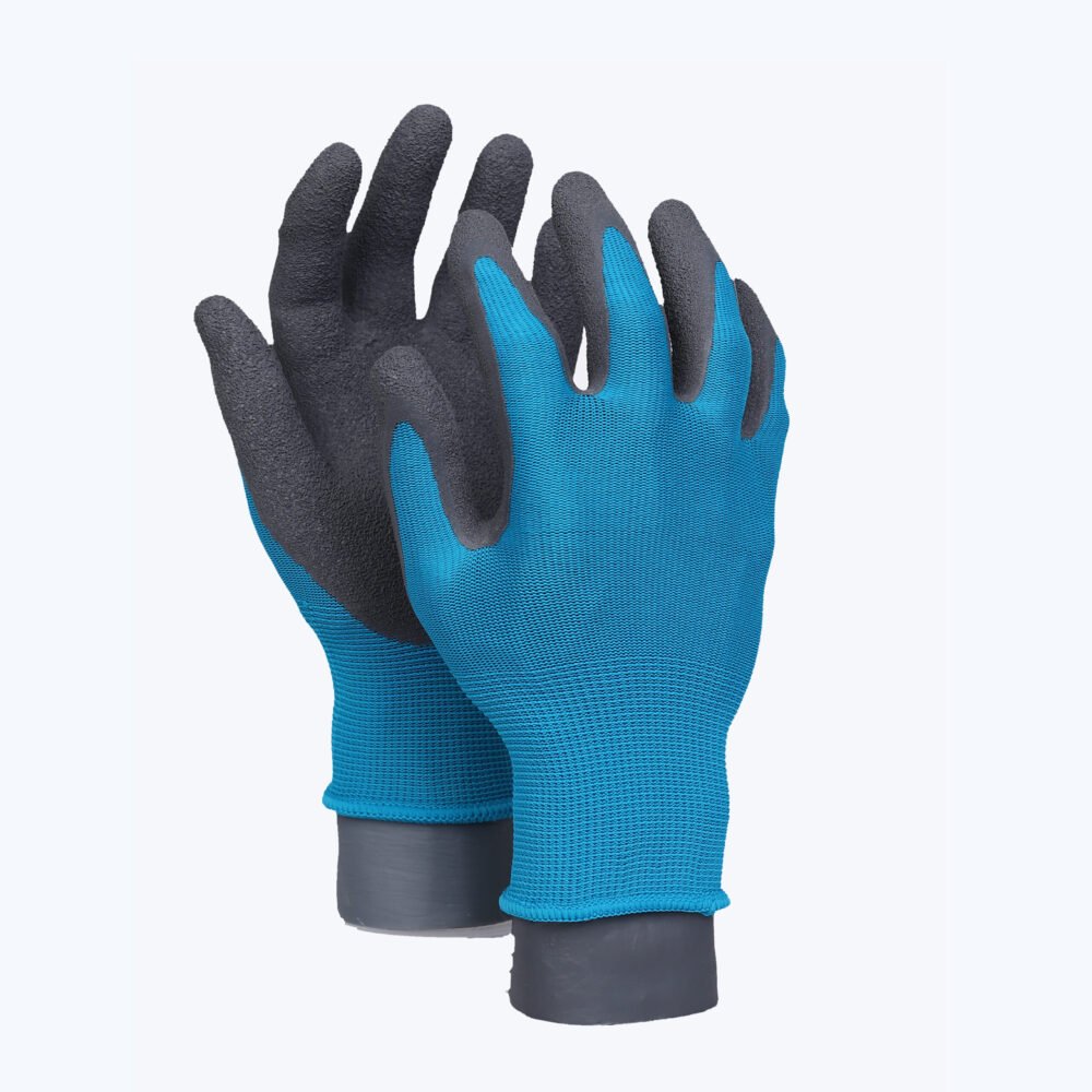 LK51-Soft // 13G Polyester Glove with Latex Coated Soft Crinkle Grip on Palm&Fingers