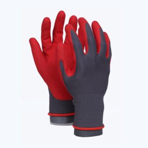LK51-Eco // 13G Recycled Polyester Glove with Latex Coated Soft Crinkle Grip on Palm&Fingers