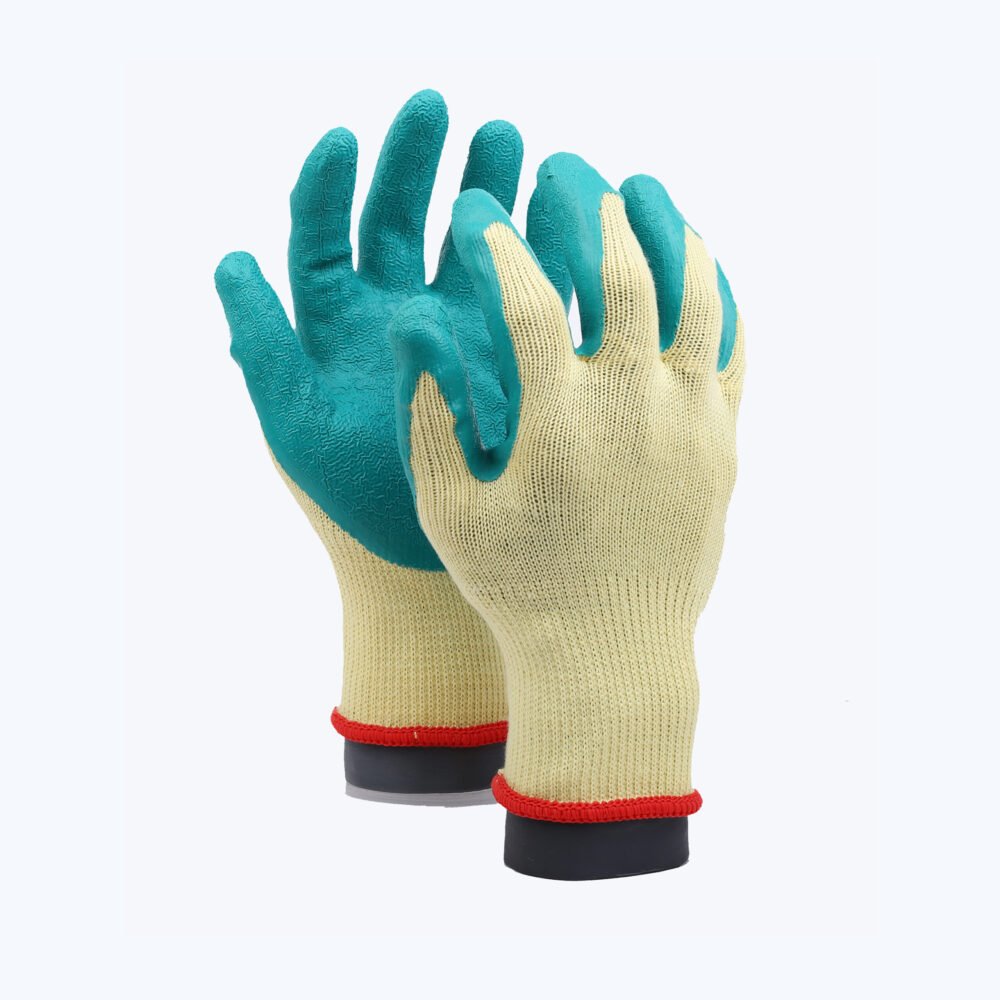 NK21 NK11//10G Polyester Glove with Nitrile Coated Crinkle Grip on Palm & Fingers