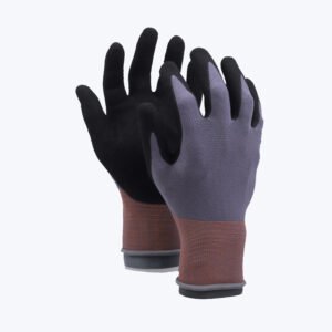 NS11// 15G Nylon&Spandex Glove with Nitrile Coated Sandy Grip on Palm & Fingers