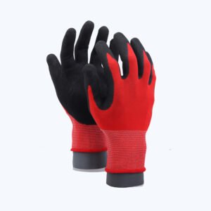 NS51//13G Polyester Glove with Nitrile Coated Sandy Grip on Palm & Fingers