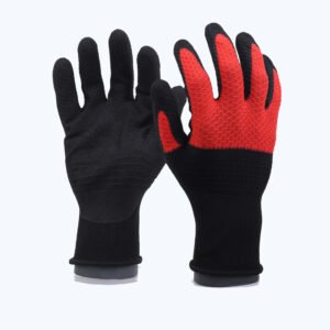 NS51-Bee//13G Polyester Glove with Nitrile Coated Sandy Grip on Palm & Fingers