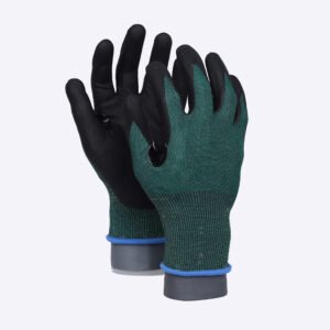 18MF-B//18G CUT-B Glove with Nitrile Coated MicroFoam Grip on Palm & Fingers